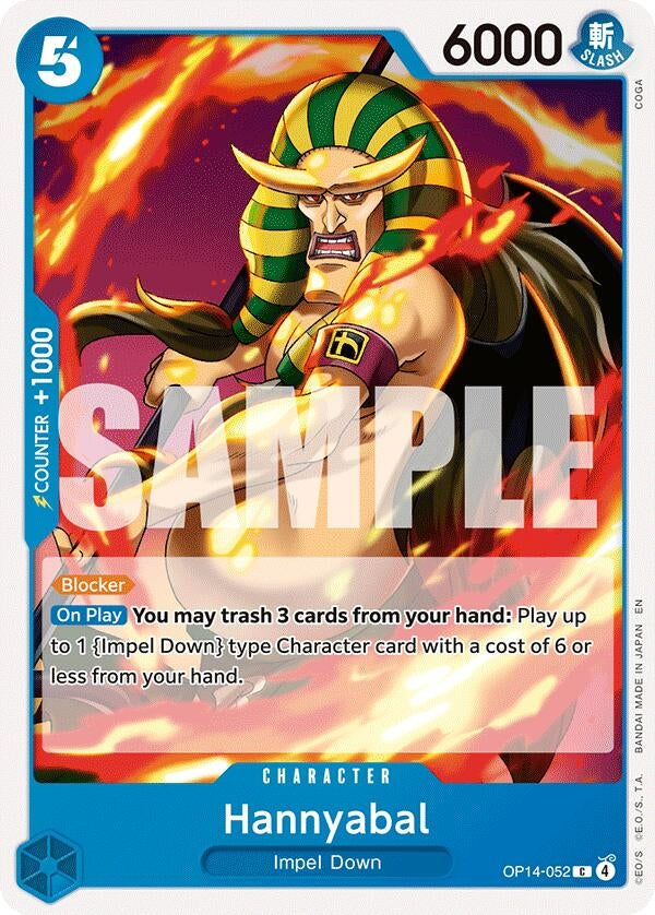 Image for Hannyabal (OP14-052) (The Azure Sea's Seven) (OP14) - One Piece Card Game