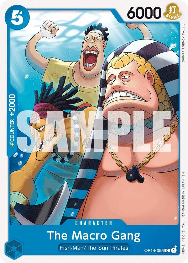 Image for The Macro Gang (OP14-055) (The Azure Sea's Seven) (OP14) - One Piece Card Game