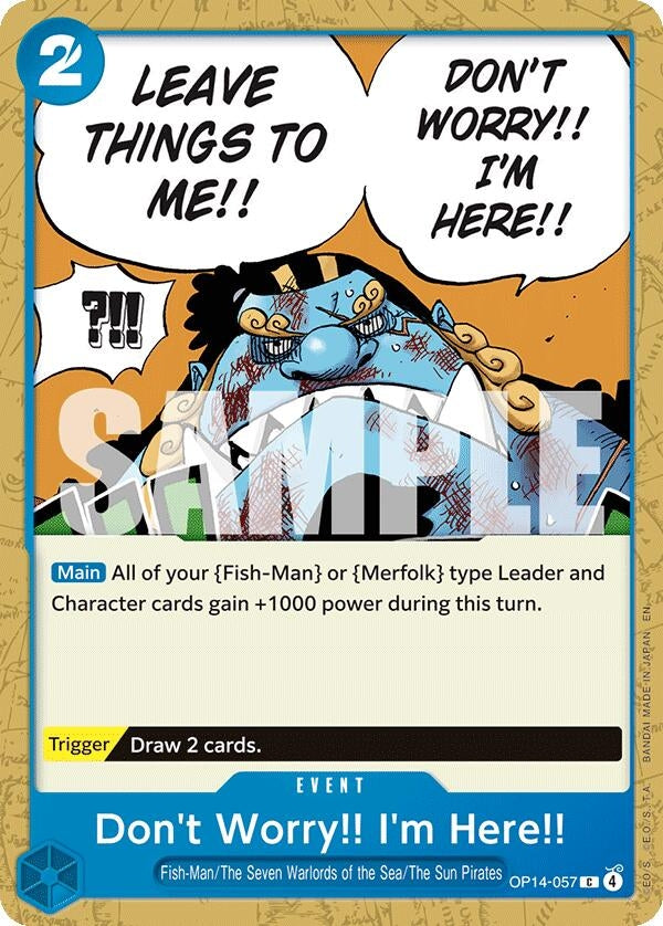 Image for Don't Worry!! I'm Here!! (OP14-057) (The Azure Sea's Seven) (OP14) - One Piece Card Game