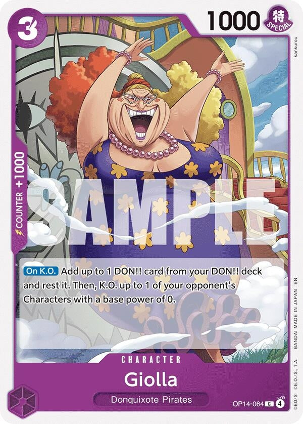 Image for Giolla (OP14-064) (The Azure Sea's Seven) (OP14) - One Piece Card Game