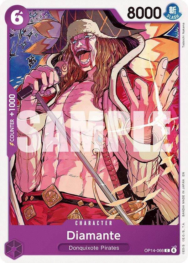 Image for Diamante (OP14-066) (The Azure Sea's Seven) (OP14) - One Piece Card Game