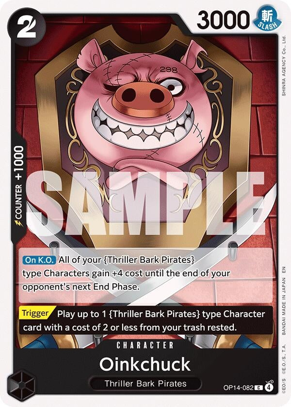 Image for Oinkchuck (OP14-082) (The Azure Sea's Seven) (OP14) - One Piece Card Game
