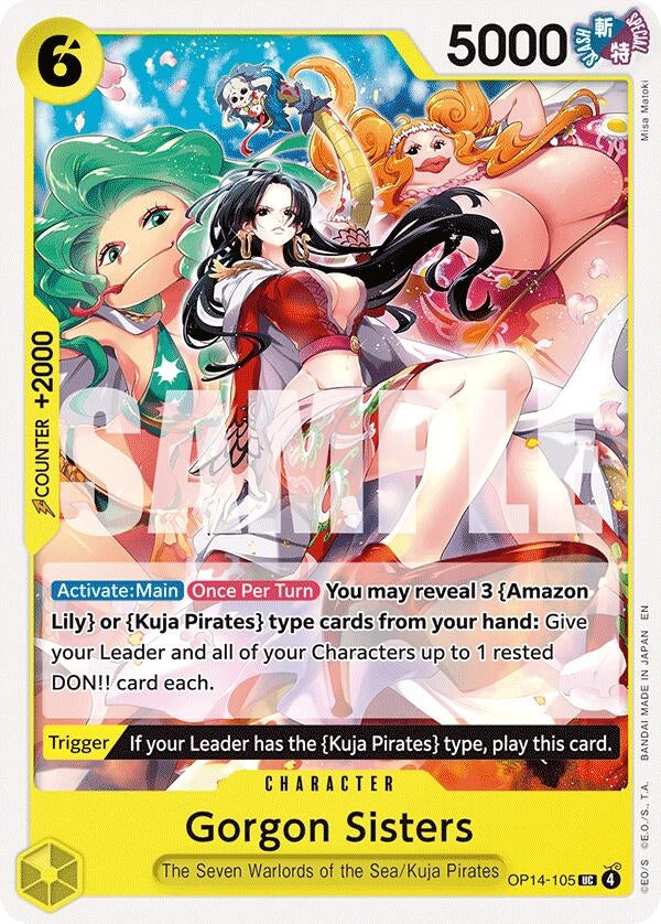 Image for Gorgon Sisters (OP14-105) (The Azure Sea's Seven) (OP14) - One Piece Card Game