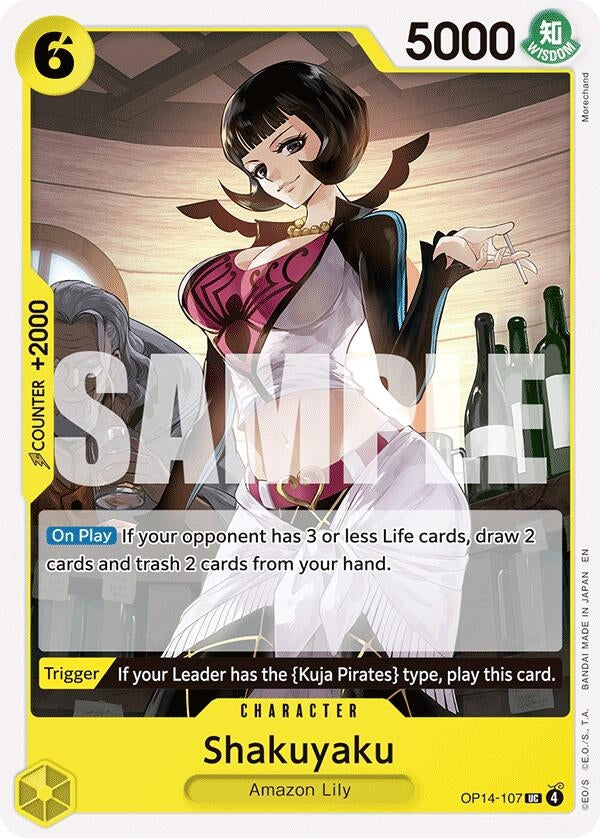 Image for Shakuyaku (OP14-107) (The Azure Sea's Seven) (OP14) - One Piece Card Game