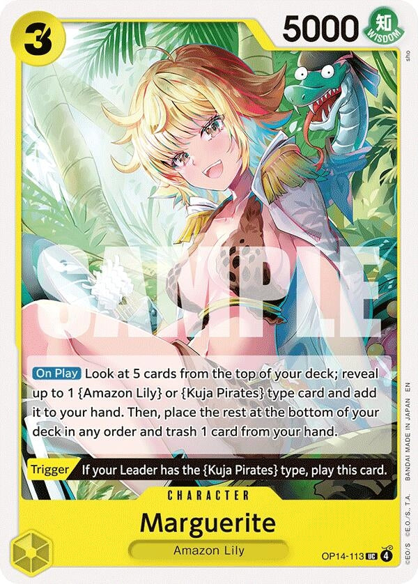 Image for Marguerite (OP14-113) (The Azure Sea's Seven) (OP14) - One Piece Card Game
