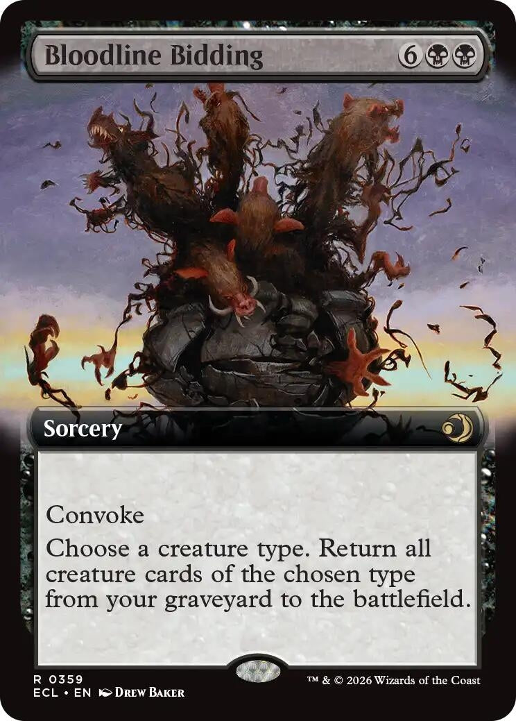 Bloodline Bidding (Extended Art) (359) (Lorwyn Eclipsed)