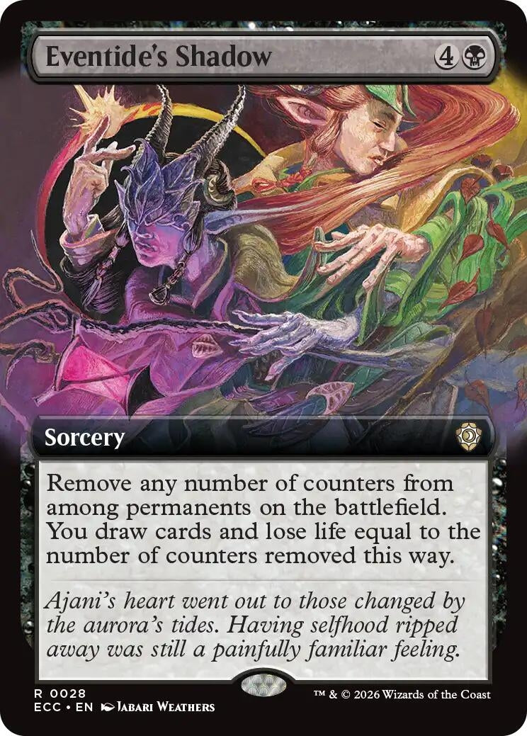 Eventide's Shadow (Extended Art) (28) (Lorwyn Eclipsed)