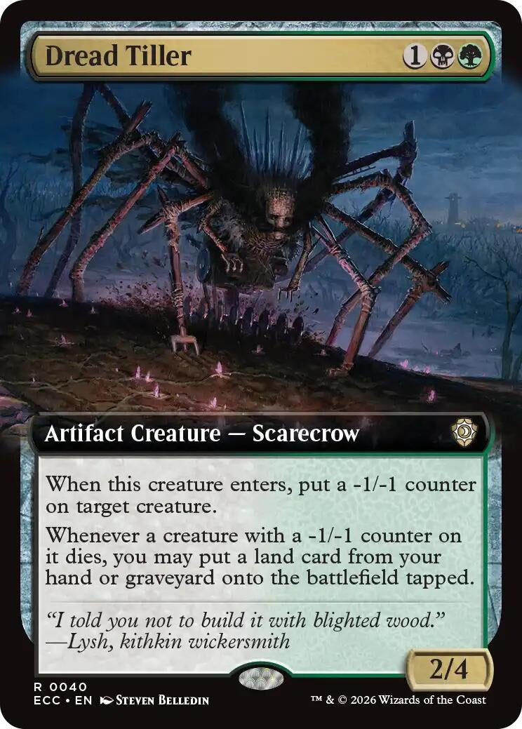 Dread Tiller (Extended Art) (40) (Lorwyn Eclipsed)