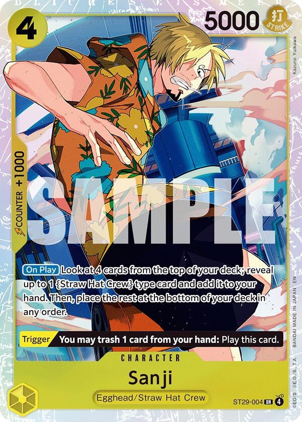Image for Sanji (ST29-004) (Starter Deck 29: Egghead) (ST-29) - One Piece Card Game