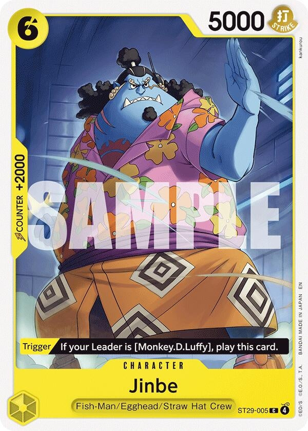 Image for Jinbe (ST29-005) (Starter Deck 29: Egghead) (ST-29) - One Piece Card Game
