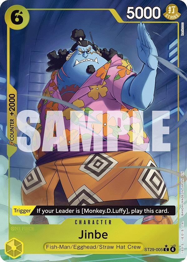 Image for Jinbe (Full Art) (ST29-005) (Starter Deck 29: Egghead) (ST-29) - One Piece Card Game