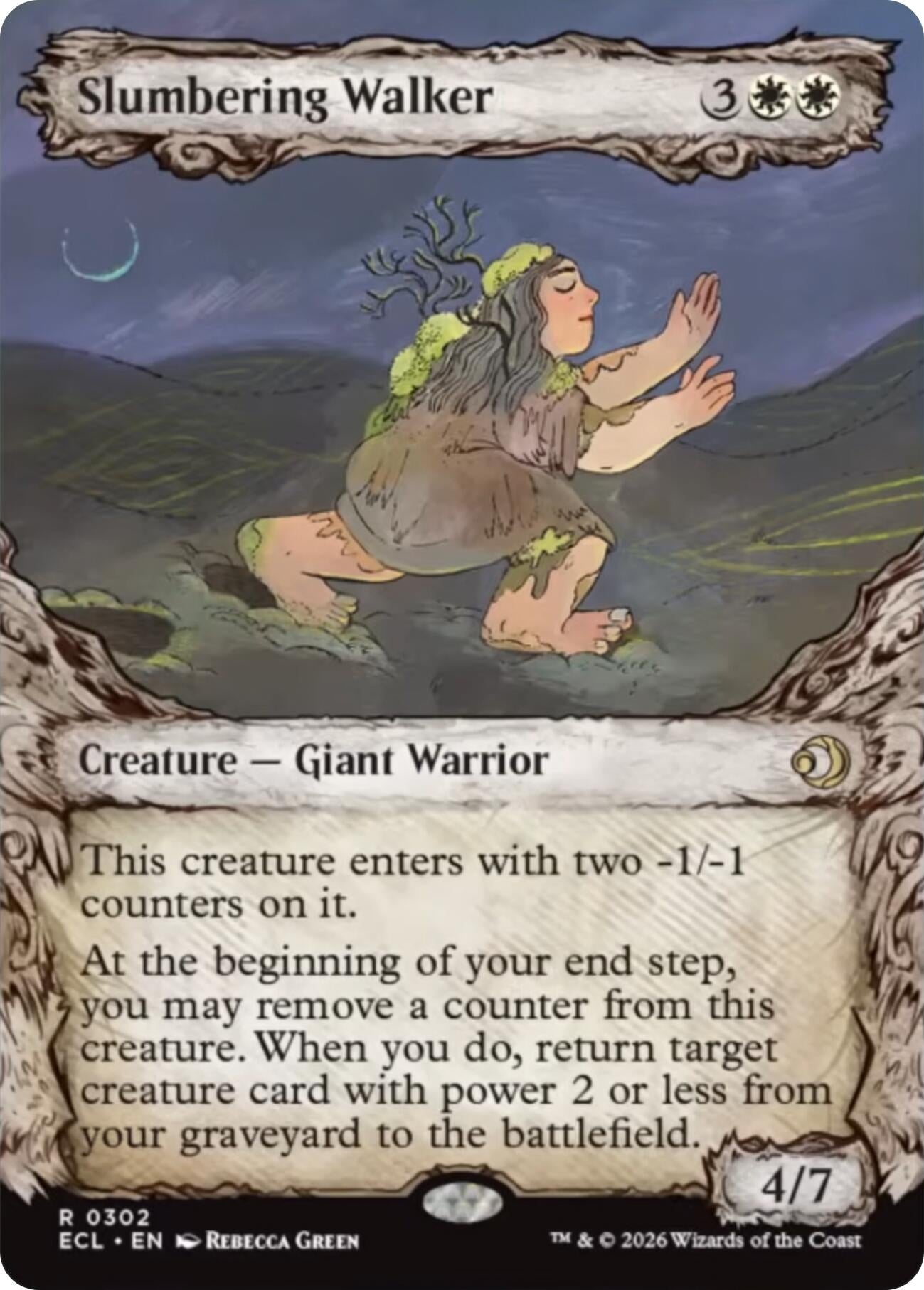 Slumbering Walker (Showcase) (302) (Lorwyn Eclipsed)