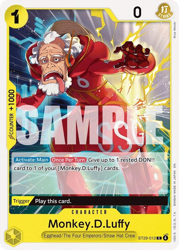 Image for Monkey.D.Luffy (012) (ST29-012) (Starter Deck 29: Egghead) (ST-29) - One Piece Card Game