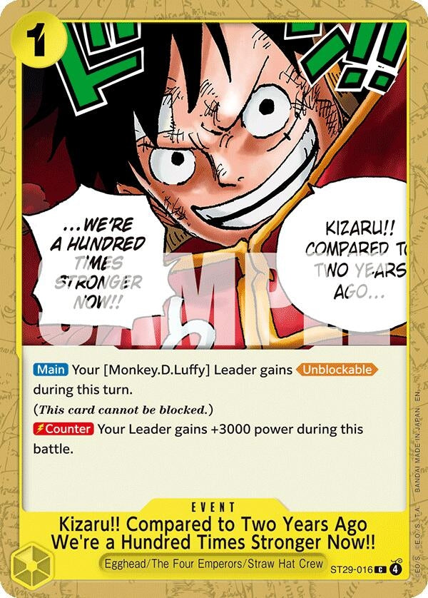 Image for Kizaru!! Compared to Two Years Ago We're a Hundred Times Stronger Now!! (ST29-016) (Starter Deck 29: Egghead) (ST-29) - One Piece Card Game