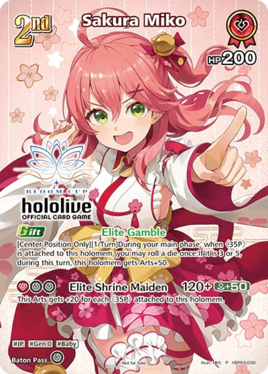 Image for Sakura Miko (P) (hBP03-030) (hBP03-030) (Elite Spark) (HBP03E) - Hololive