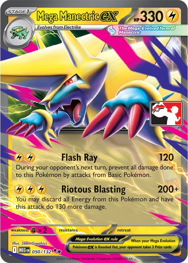 Image for Mega Manectric ex (050/132) (Prize Pack Series Cards) - Pokemon
