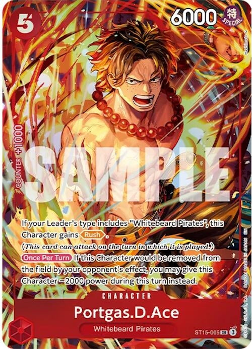 Image for Portgas.D.Ace (Illustration Box Vol.5) (ST15-005) (One Piece Promotion Cards) (OP-PR) - One Piece Card Game