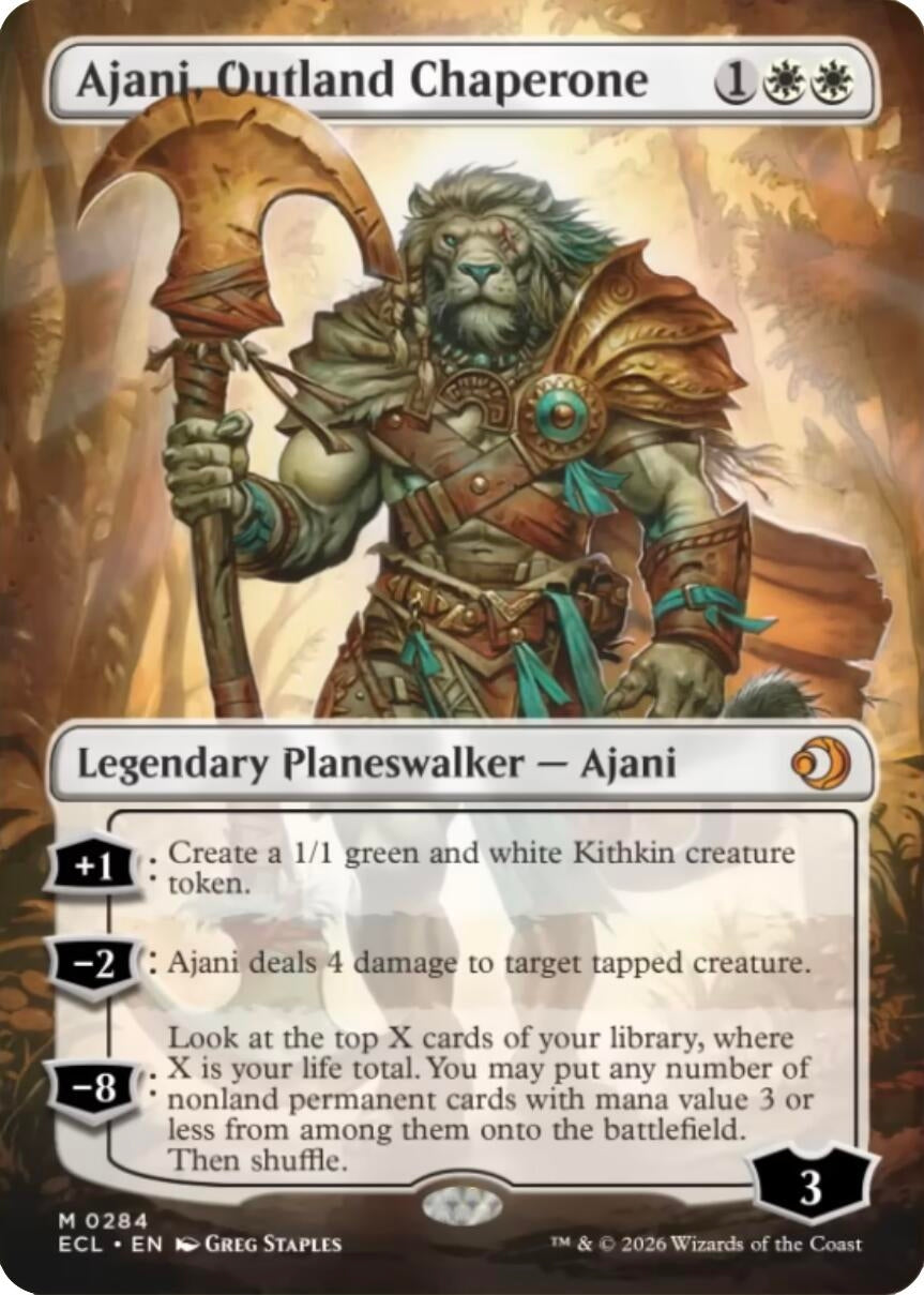Ajani, Outland Chaperone (Borderless) (284) (Lorwyn Eclipsed)