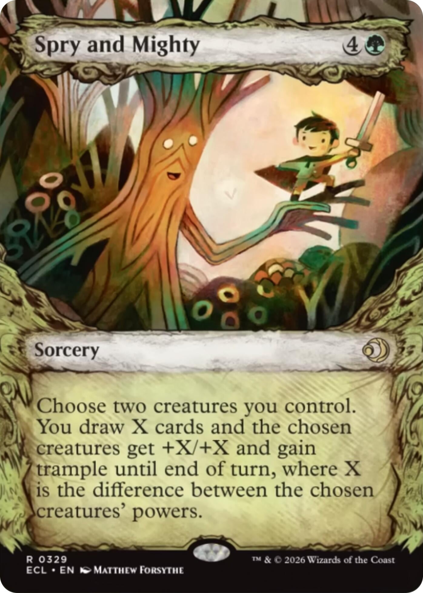 Spry and Mighty (Showcase) (329) (Lorwyn Eclipsed)