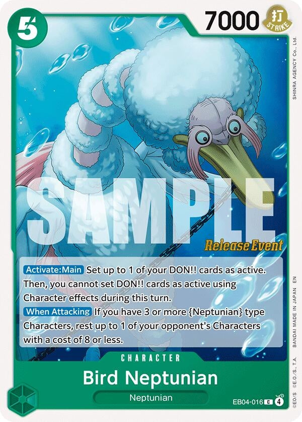 Image for Bird Neptunian (EB04-016) (The Azure Sea's Seven Release Event Cards) (OP14 RE) - One Piece Card Game