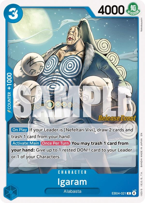 Image for Igaram (EB04-021) (The Azure Sea's Seven Release Event Cards) (OP14 RE) - One Piece Card Game