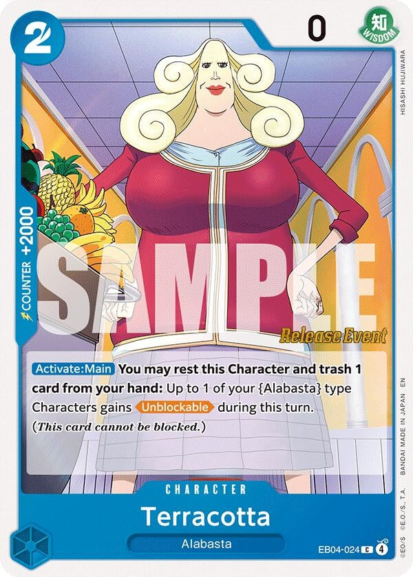 Image for Terracotta (EB04-024) (The Azure Sea's Seven Release Event Cards) (OP14 RE) - One Piece Card Game