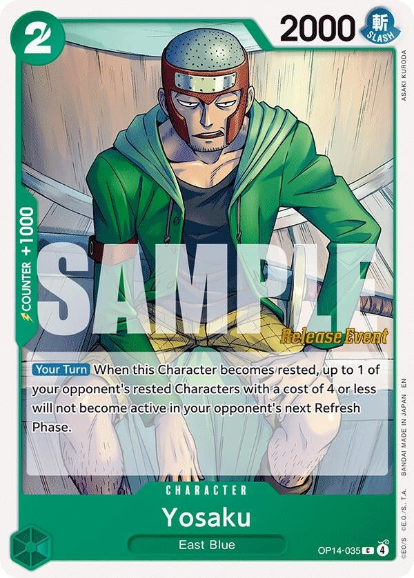 Image for Yosaku (OP14-035) (The Azure Sea's Seven Release Event Cards) (OP14 RE) - One Piece Card Game
