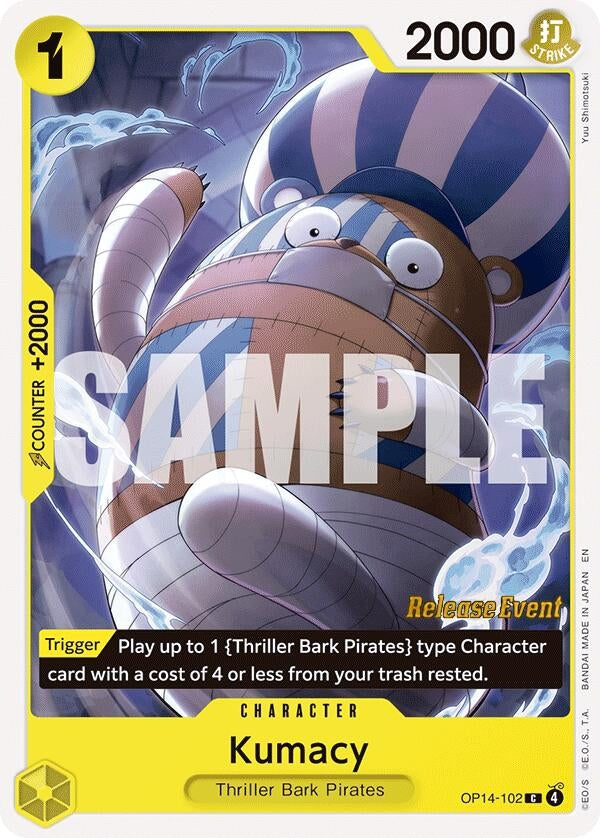 Image for Kumacy (OP14-102) (The Azure Sea's Seven Release Event Cards) (OP14 RE) - One Piece Card Game