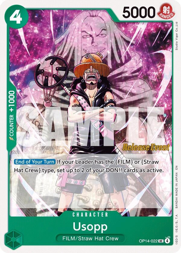 Image for Usopp (OP14-022) (The Azure Sea's Seven Release Event Cards) (OP14 RE) - One Piece Card Game