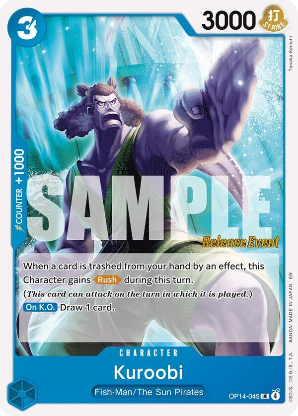 Image for Kuroobi (OP14-045) (The Azure Sea's Seven Release Event Cards) (OP14 RE) - One Piece Card Game