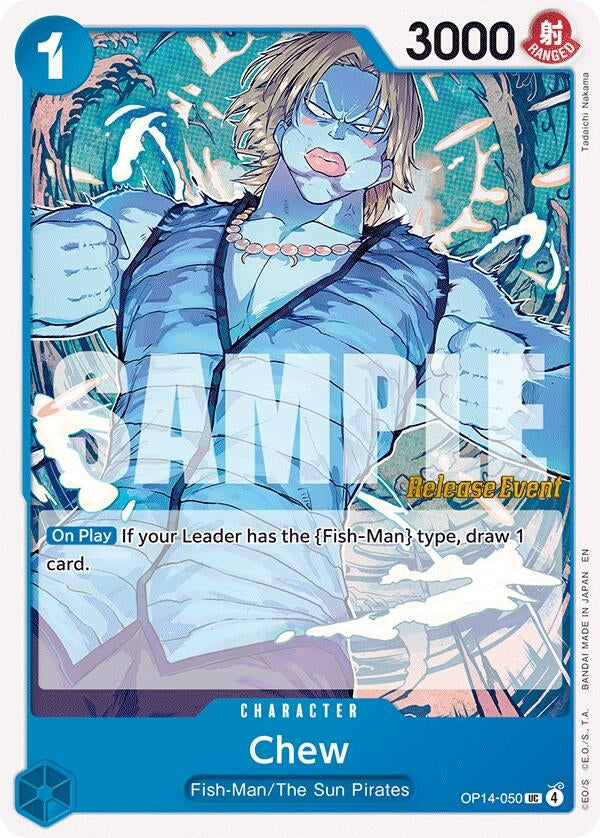 Image for Chew (OP14-050) (The Azure Sea's Seven Release Event Cards) (OP14 RE) - One Piece Card Game
