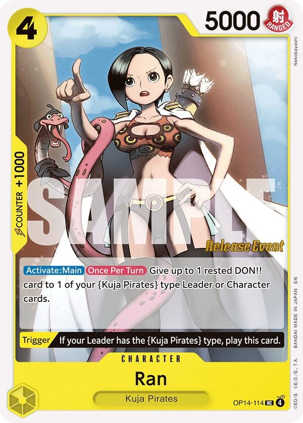 Image for Ran (OP14-114) (The Azure Sea's Seven Release Event Cards) (OP14 RE) - One Piece Card Game