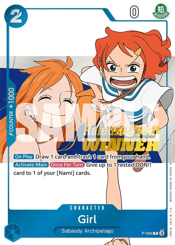 Image for Girl (OP14 Release Event Winner) (P-096) (One Piece Promotion Cards) (OP-PR) - One Piece Card Game