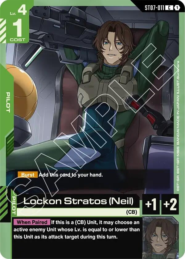 Image for Lockon Stratos (Neil) (ST07-011) (Starter Deck 07: Celestial Drive) (ST07) - Gundam Card Game