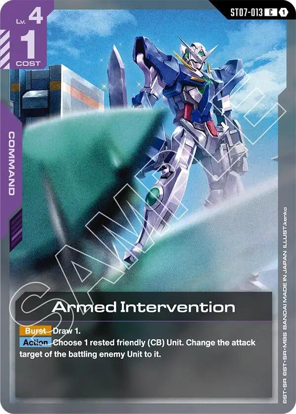 Image for Armed Intervention (ST07-013) (Starter Deck 07: Celestial Drive) (ST07) - Gundam Card Game