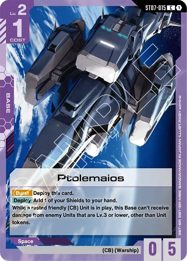 Image for Ptolemaios (ST07-015) (Starter Deck 07: Celestial Drive) (ST07) - Gundam Card Game