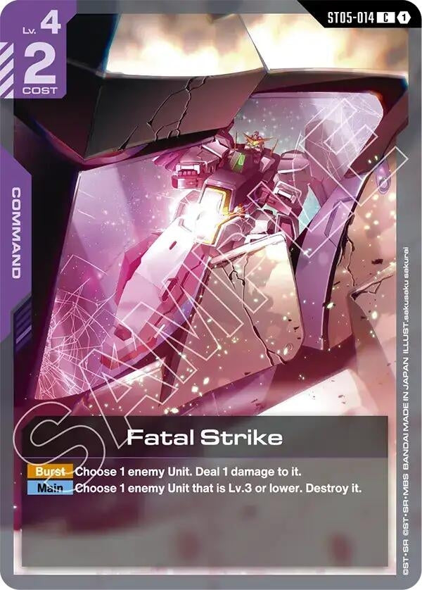 Image for Fatal Strike (ST05-014) (Starter Deck 07: Celestial Drive) (ST07) - Gundam Card Game