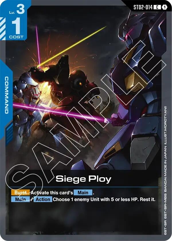 Image for Siege Ploy (ST02-014) (Starter Deck 08: Flash of Radiance) (ST08) - Gundam Card Game