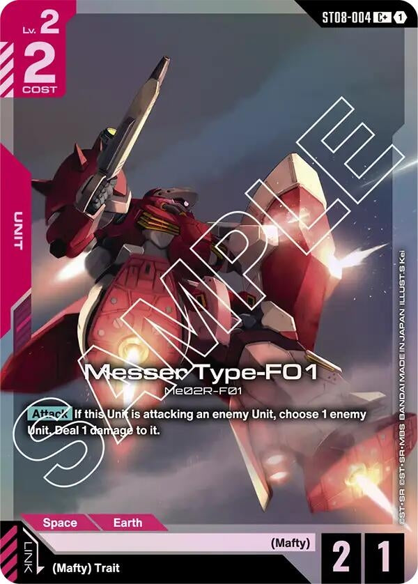 Image for Messer Type-F01 (C+) (ST08-004) (Starter Deck 08: Flash of Radiance) (ST08) - Gundam Card Game