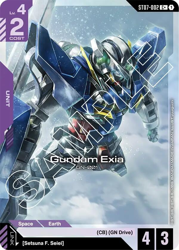 Image for Gundam Exia (ST07-002) (C+) (ST07-002) (Starter Deck 07: Celestial Drive) (ST07) - Gundam Card Game