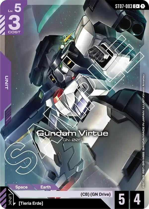 Image for Gundam Virtue (ST07-003) (C+) (ST07-003) (Starter Deck 07: Celestial Drive) (ST07) - Gundam Card Game
