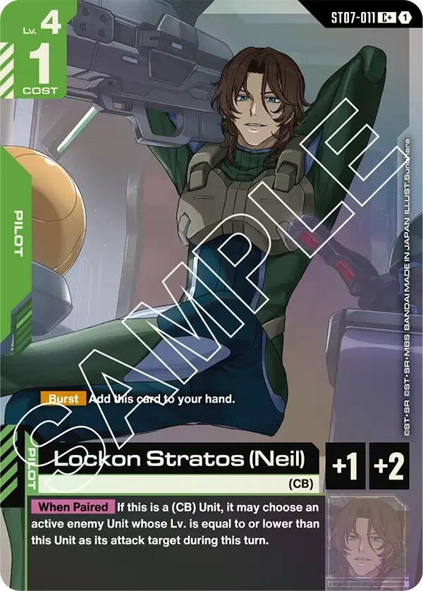 Image for Lockon Stratos (Neil) (C+) (ST07-011) (Starter Deck 07: Celestial Drive) (ST07) - Gundam Card Game