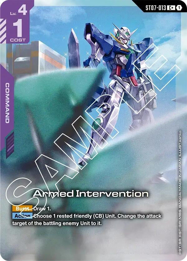 Image for Armed Intervention (C+) (ST07-013) (Starter Deck 07: Celestial Drive) (ST07) - Gundam Card Game