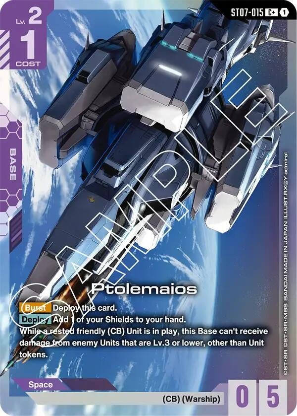 Image for Ptolemaios (C+) (ST07-015) (Starter Deck 07: Celestial Drive) (ST07) - Gundam Card Game