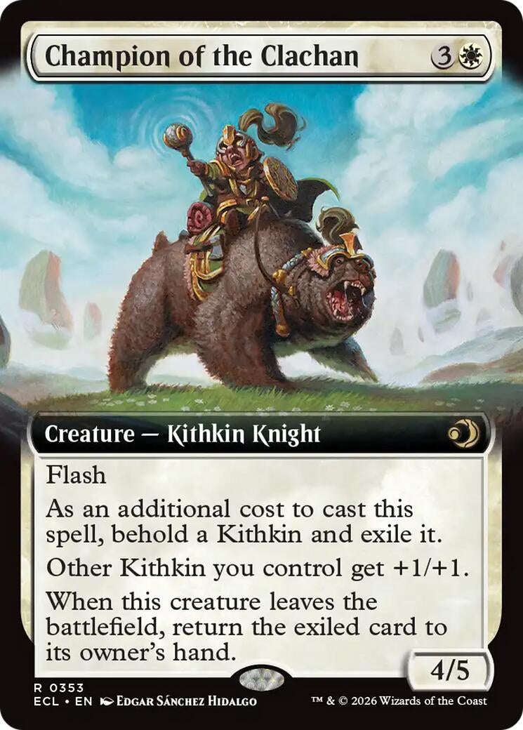 Champion of the Clachan (Extended Art) (353) (Lorwyn Eclipsed)