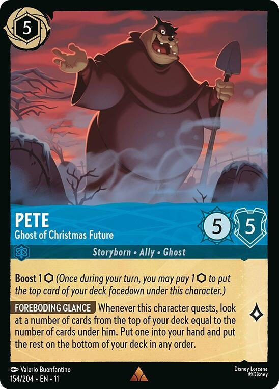Image for Pete - Ghost of Christmas Future (154/204) (Winterspell) (11) - Disney Lorcana