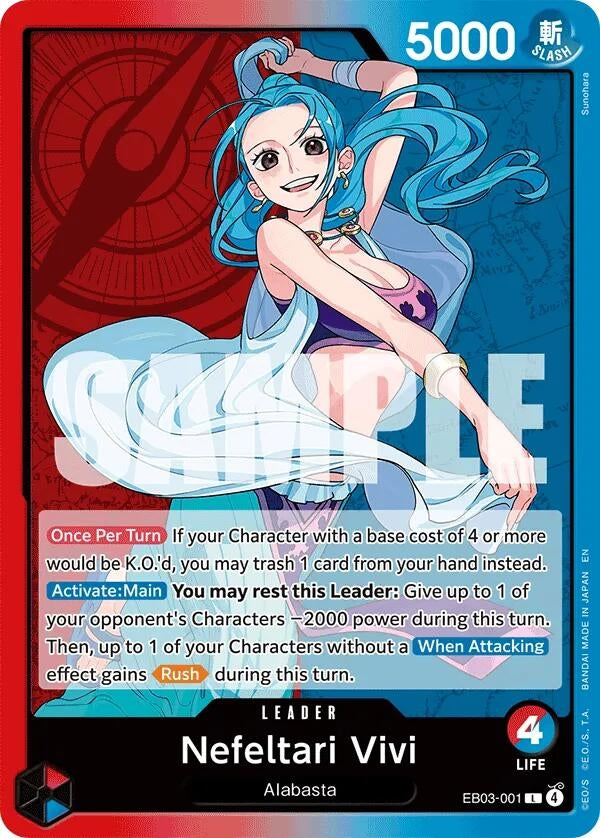 Image for Nefeltari Vivi (001) (EB03-001) (Extra Booster: One Piece Heroines Edition) (EB-03) - One Piece Card Game