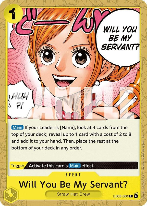 Image for Will You Be My Servant? (EB03-060) (Extra Booster: One Piece Heroines Edition) (EB-03) - One Piece Card Game