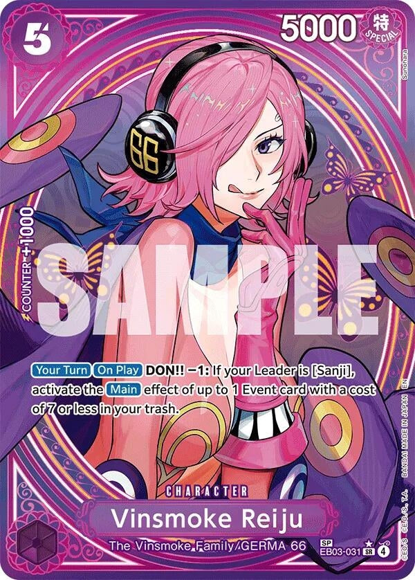 Image for Vinsmoke Reiju (SP) (EB03-031) (Extra Booster: One Piece Heroines Edition) (EB-03) - One Piece Card Game