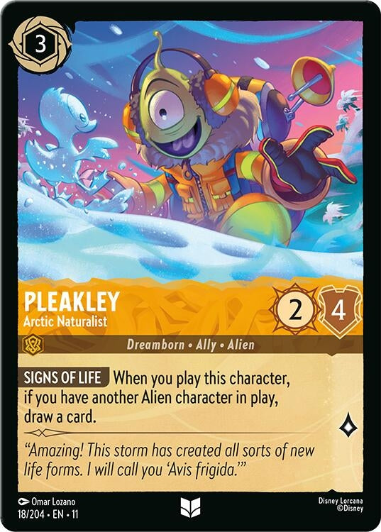 Image for Pleakley - Arctic Naturalist (18/204) (Winterspell) (11) - Disney Lorcana